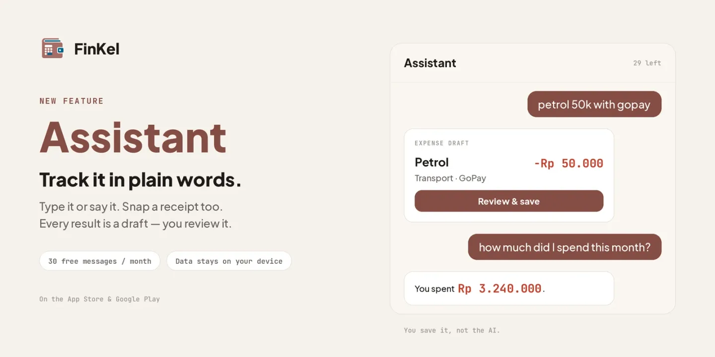 The FinKel Assistant — Track Your Money in Plain Words