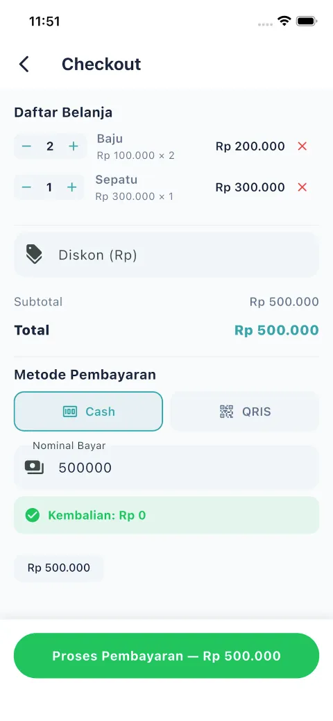 Kasir Mini screenshot 2
